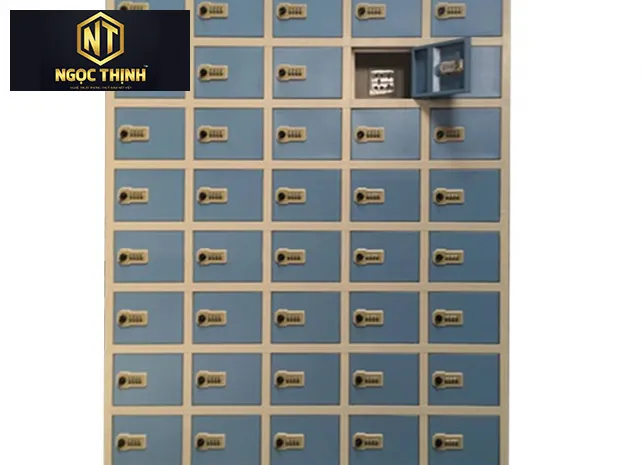 Tủ điện thoại 50 ngăn 5 khoang cánh sắt khóa số